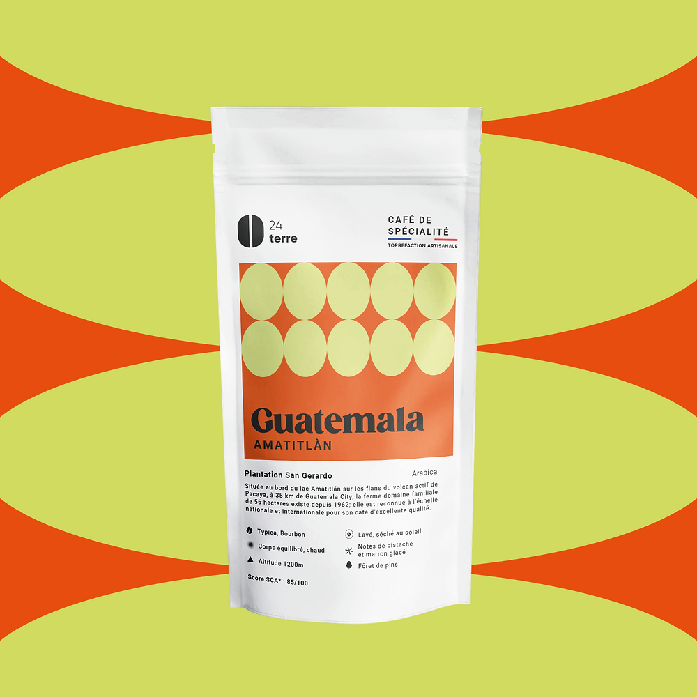 Café grains San Gerardo Guatemala 200G – 24Terre Café