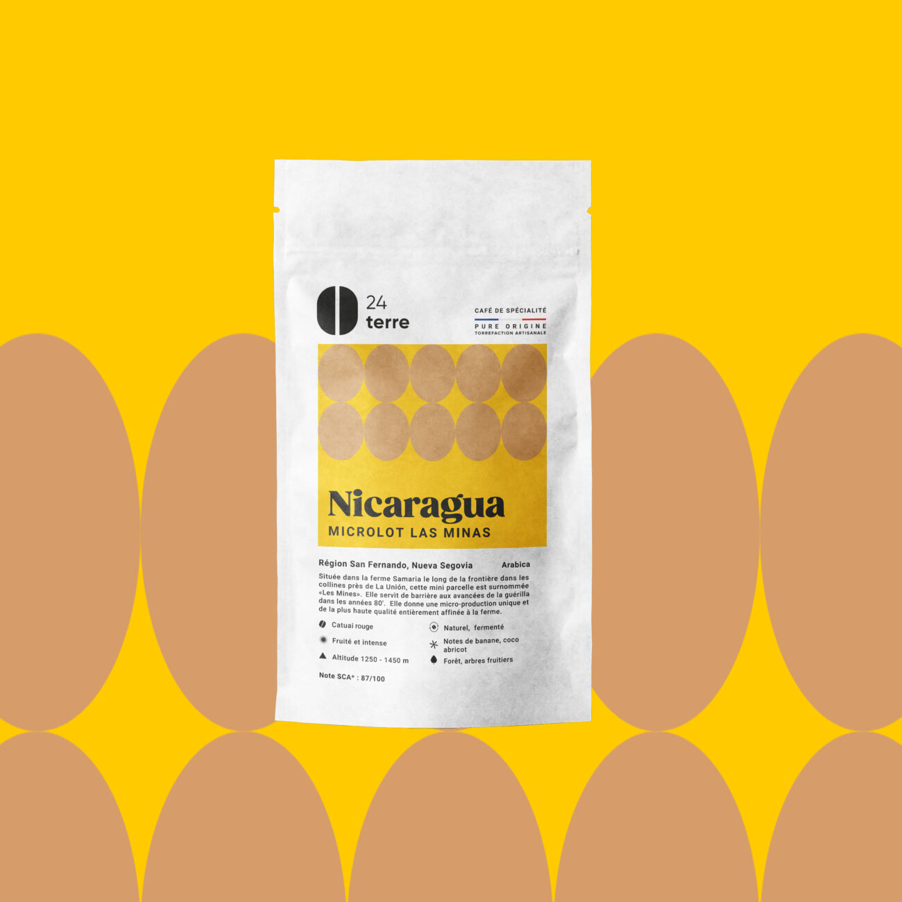 Café grains Las Minas Nicaragua – naturel anaérobie