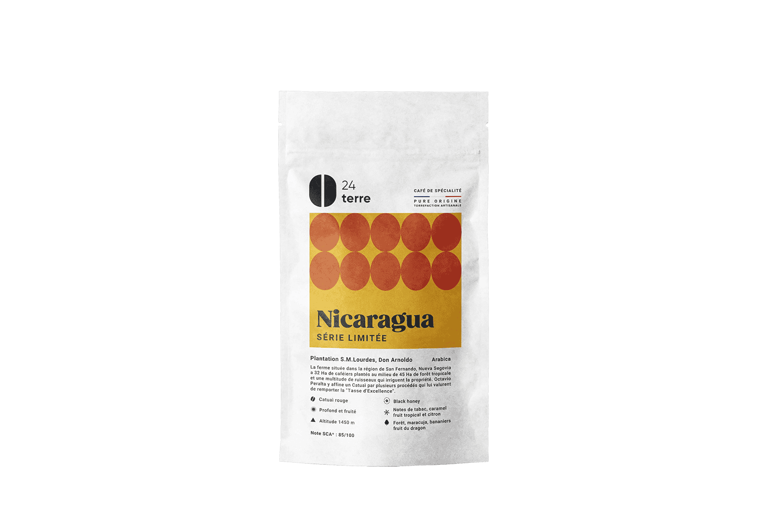 Sachet de café Don Arnoldo Nicaragua 200 g, 24Terre