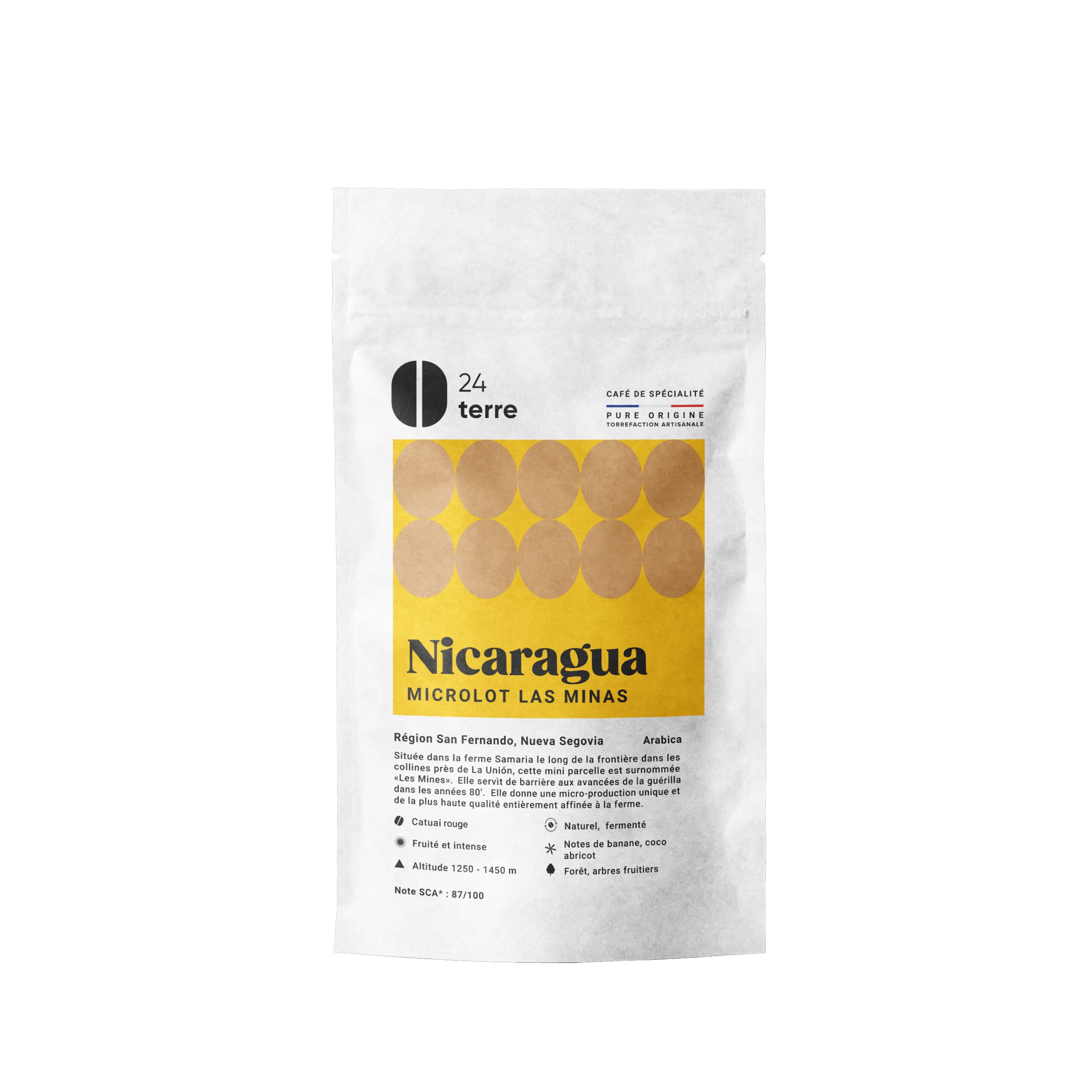 Sachet de café Las Minas Nicaragua 200 g, 24Terre