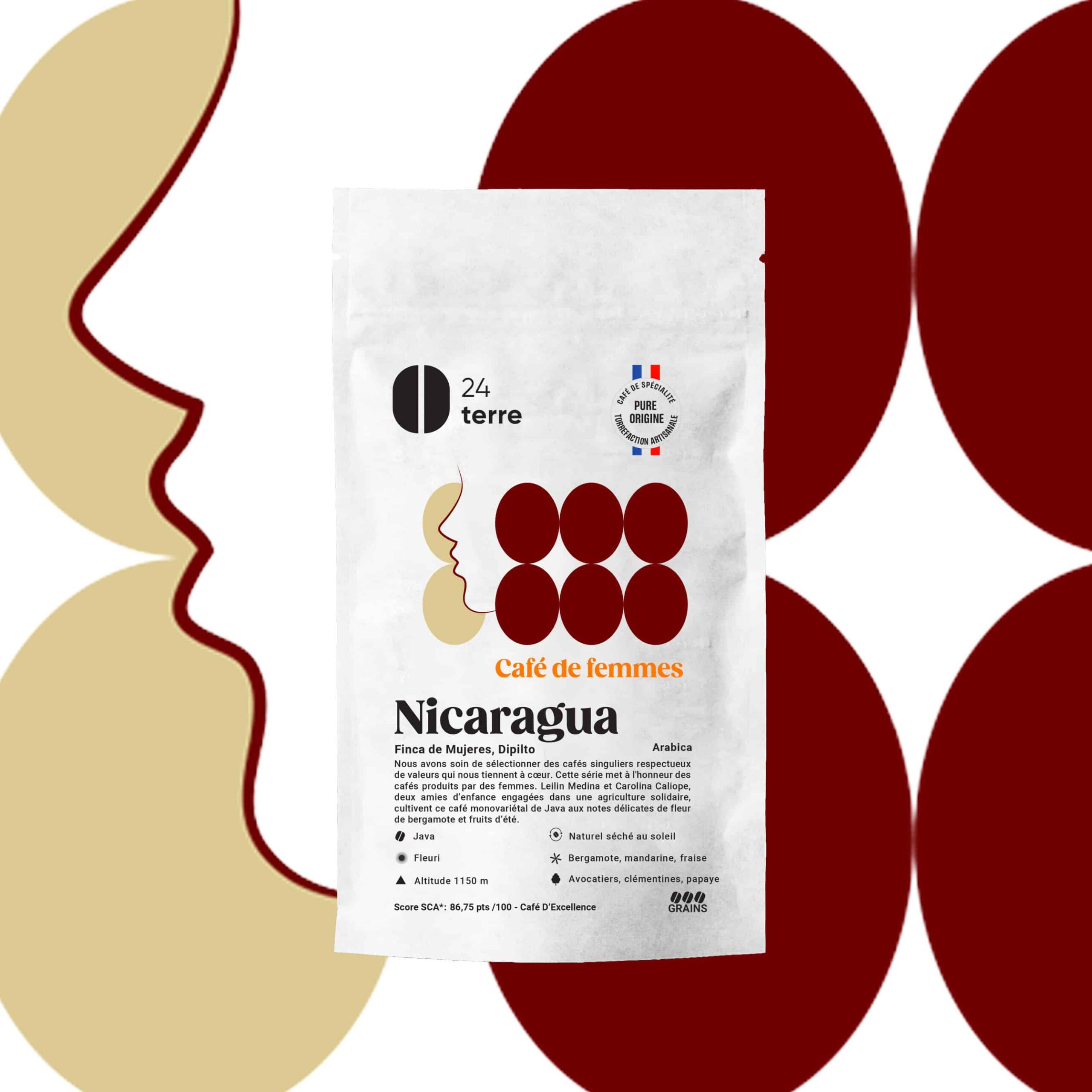 Café de femmes El Mujeres Nicaragua from 24Terre Café de spécialité & torréfaction artisanale