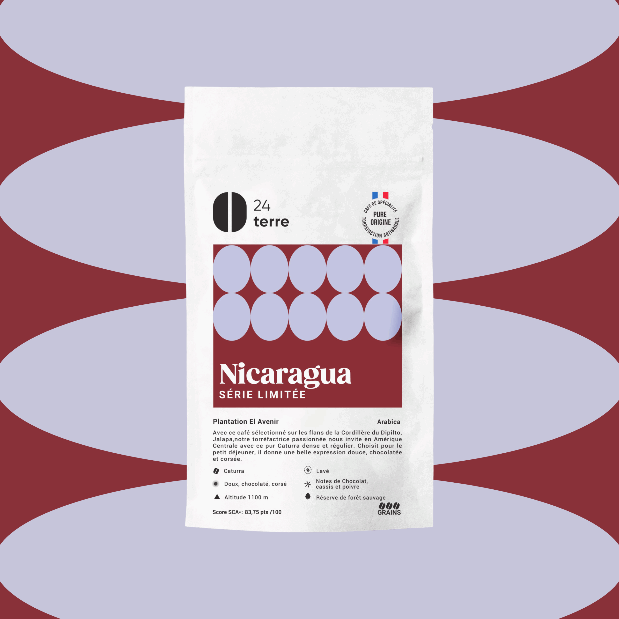 Café Grains El Avenir Nicaragua from 24Terre Café de spécialité & torréfaction artisanale