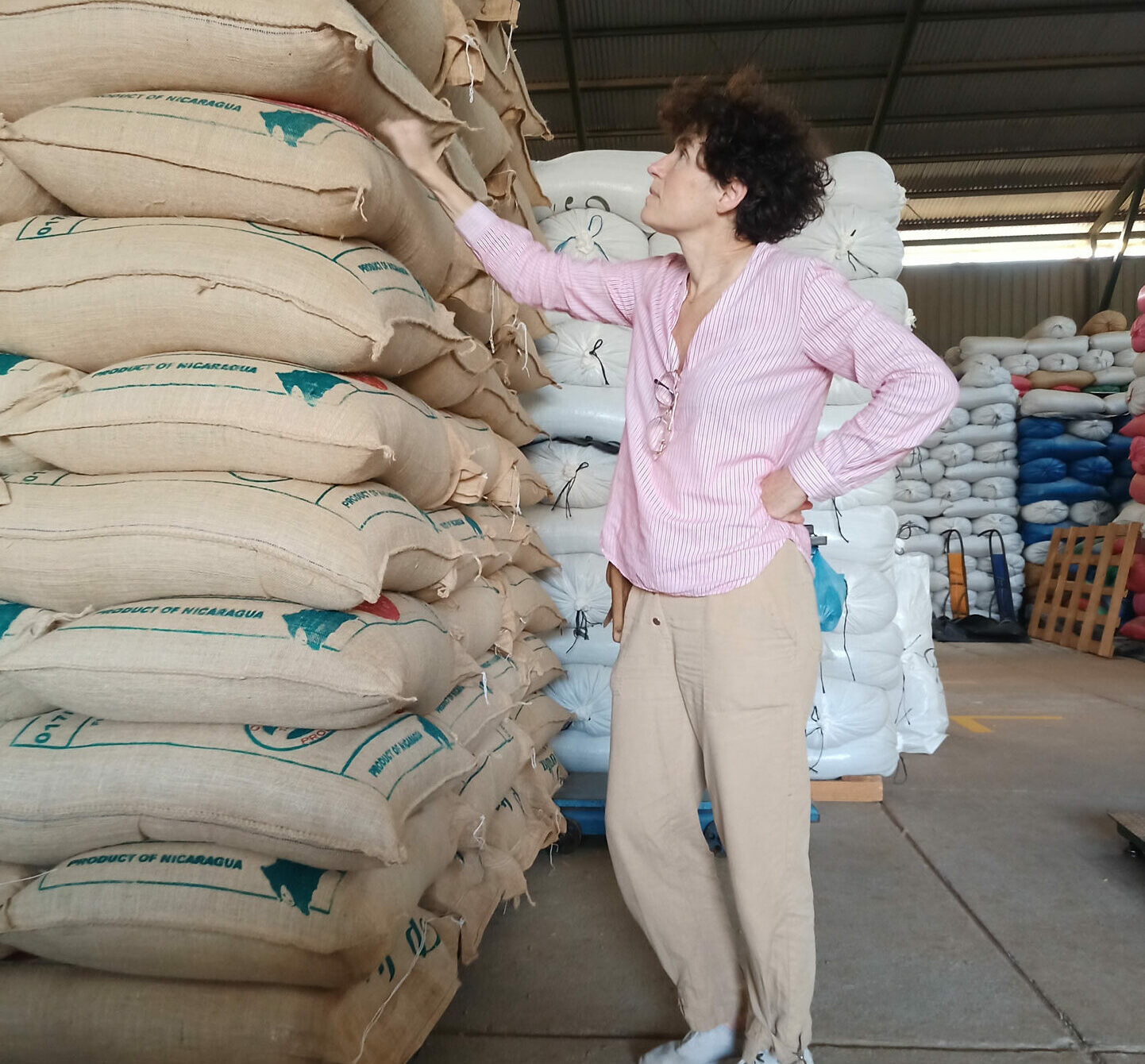 Sac de café en toile de jute